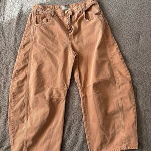 We The Free Button-Fly Barrel Jeans